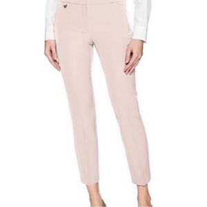 ADRIANNA PAPELL KATE MILLENNIUM ANKLE PANTS IN PALE PINK / SIZE 4